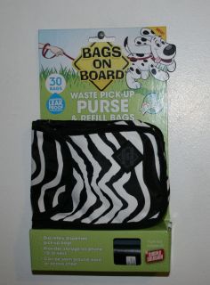 SIMPLE SOLUTION BAGS ON BOARD WASTE PICK UP PURSE & 30 REFILL BAGS