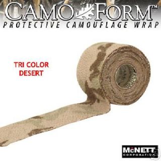NIB MCNETT CAMO FORM DESERT TAN HUNTING WRAP CLING TAPE