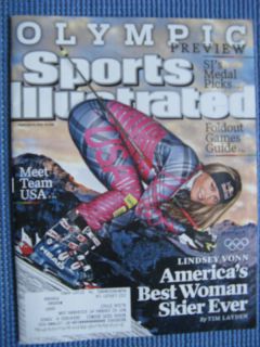 Sports Illustrated Lindsay Vonn Olympics  PREVIEW 2010