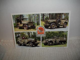 PRINT WWII VEHICLES~WILLYS JEEP~DODGE COMMAND CAR~INTERNATIONAL~WHITE