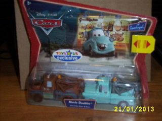 DISNEY PIXAR CARS TOYS R US EXCLUSIVE MOVIE DOUBLES OLD AND NEW MATER