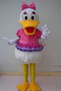 New Daisy Duck Mascot Costume Fancy Dress Adult Suit