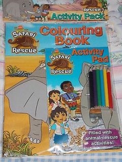 Go Diego Go Safari Rescue Colouring and Activity Pack   New