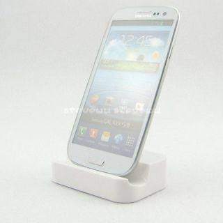 White USB Dock Sync Charger Cradle Docking Station for Samsung Galaxy