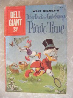 Dell Giant # 33 Daisy Duck and Uncle Scrooge Picnic Time, 1960 25 cent