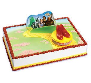 WIZARD OF OZ DOROTHY RUBY SLIPPERS BIRTHDAY CAKE DECORATION CAKE