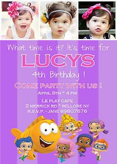 Bubble Guppies Birthday Party Invitation. YOU PRINT