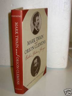 Mark Twain & Orion Clemens brothers dual biographies partners