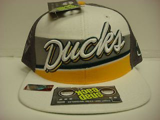 Ducks Cap Top of the World Flat Brim Mesh Snapback Gray B Boy Hat