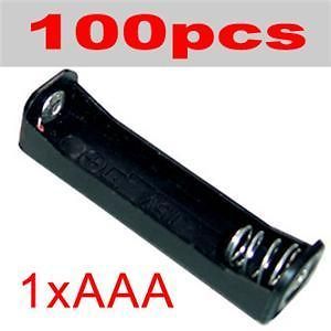Wholesale Lot 100 AAA Size Battery Holder Box Case 1.5V With wire lead