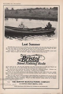 1919 BRISTOL FISHING ROD DRIFT BOAT SPORT REEL OUTDOOR