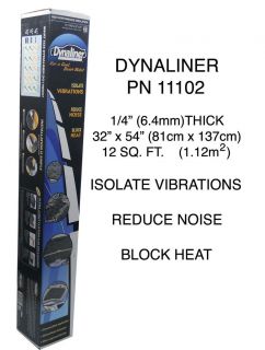 DYNAMAT DYNALINER 1/4 6.4mm 32 X 54 heat block 11102