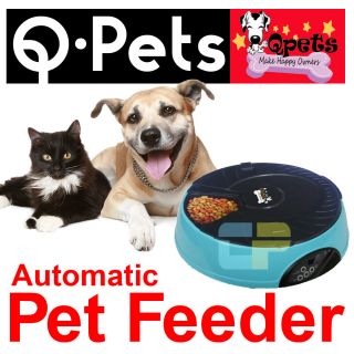 Qpets Automatic Pet Feeder Dog Cat AF 108 Programmable Trays Q Pets