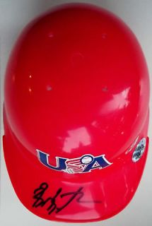 BILLY BUTLER Rookie Signed Red Team USA Baseball Mini Helmet Auto Just
