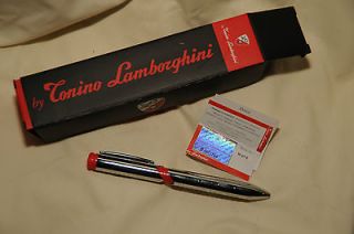 Tonino Lamborghini Pen Wave Red w/ Certificate of Authenticity Brand