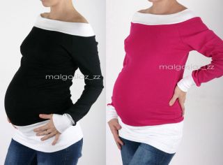 Stretchy Maternity Pregnancy Tunic Top Blouse NEW (129) Colours 8 12