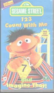 SESAME STREET EARLY LEARNERS   1 2 3 COUNT WITH ME VIDEO VHS PAL