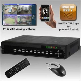 iwatch 8ch 2CIF Realtime Rec DVR 500gb hard drive, build a CCTV system