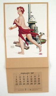 Vintage 1987 Duane Bryers Hilda Fat Girl Calendar Print 