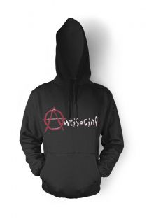 Antisocial Anarchist Cookbook Anarchy Hoodie Sweatshirt