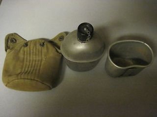 WWII canteen and WW1 cup
