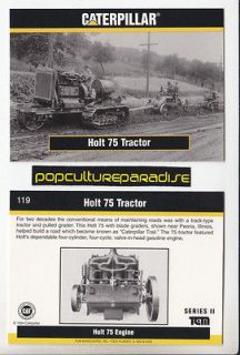 HOLT 75 TRACTOR Heavy Truck 1994 Caterpillar Earth Movers CARD