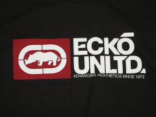 NWT NEW Mens Ecko Unltd T Shirt Weld It Up Tee Black Urban Print Size