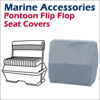 Pontoon Flip Flop boat Seat Cover 22(D) x 33(W) x 32(H) Grey