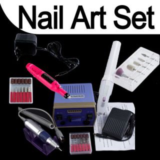Manicure Pedicure Nail Art File Drill Bits Pen Electric 30,000 RPM