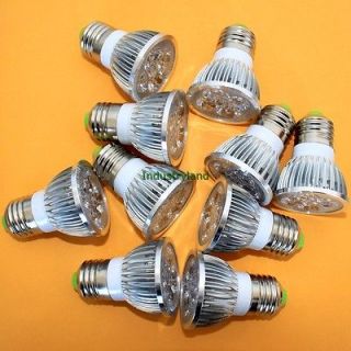 10pcs High Power E27 8W LED Bulbs Lamp Spot Light Warm White 12V