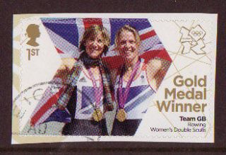 GREAT BRITAIN LONDON 2012 WOMENS DOUBLE SCULLS SINGLE STAMP, F.USED
