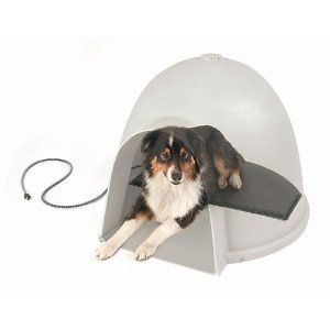Warming House Igloo Style Heated Pad Dog Bed Furniture Heater Supply