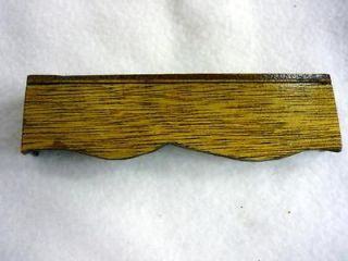 DOLLHOUSE STAINED WOOD FIREPLACE MANTLE SHELF 4 LONG 1 TALL