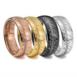 or 8mm Lord Of The Tungsten Carbide Rings One Ring Style LOTR Mens