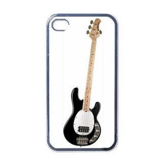 Electric Bass Guitar Black Case for iphone 4 Music Instrument