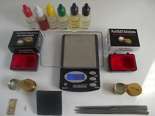Newly listed GOLD SILVER TESTING KIT + 1000g ELECTRONIC SCALE +TESTER