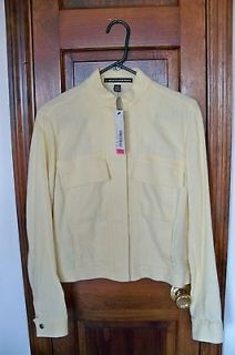 NWT $298 WOMENS SIZE 4 YELLOW WOMANS JACKET   COMPANY by ELLEN TRACY
