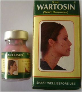 WARTOSIN Herbal Wart Remover Elevated Mole Skin Tag Removal 3ml