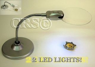 JEWELERS MAGNIFYING WORK MAGNIFIER DESK LIGHT LAMP FLEX