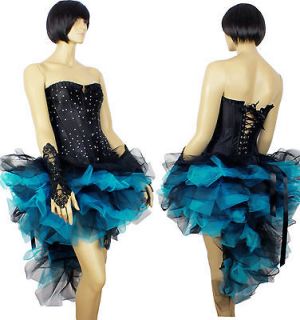 Blue Burlesque Mardi Gras Skirt TuTu 6 8 10 12 14 16 Dress up Costumes