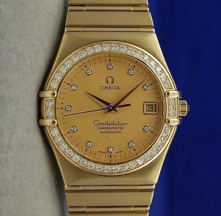 Constellation Chronometer SOLID 18K GOLD Watch   DIAMONDS   1107.15