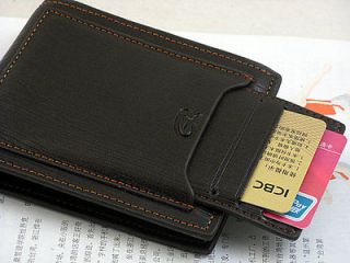 Mens Leather Wallet Pockets Credit Cards Holder Clutch Cente Bifold