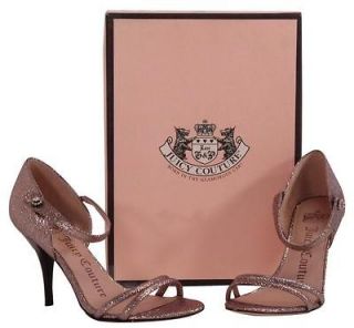 195 Womens JUICY COUTURE Deb Multi Fine Glitter Shoes Size 8M Sandal