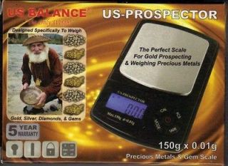 PROSPECTOR 1 DIGITAL COIN & NUGGETS SCALES 150X0.01g +FREE 100g