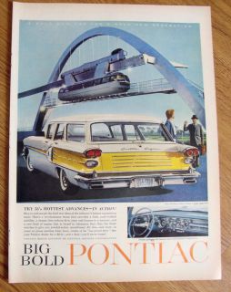 1958 Pontiac Custom Safari Wagon Ad