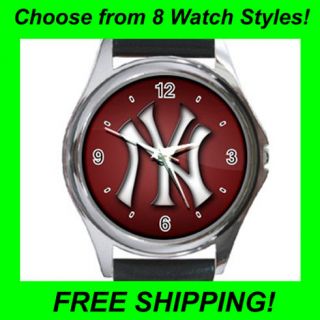 New York Yankees   Leather & Metal Watches  CC1725