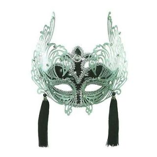 Masquerade Ball Mask, With Silver Metallic Decoration