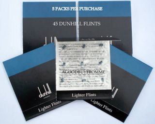 PACKS OF 9 DUNHILL ® LIGHTER FLINTS GEMLINE BLUE NEW