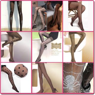 Fashion Sheer Tights Various Pattern Pantyhose Stocking 12 Denier