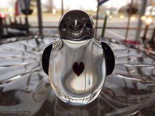 ZELLIQUE STUDIO 1998 SIGNED CRYSTAL DOVE WITH HEART